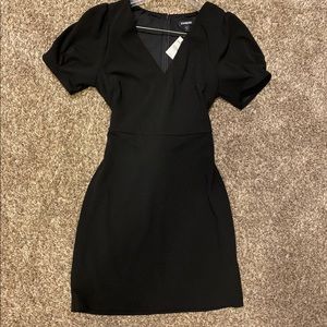 Express Puff Sleeve Sheath Dress